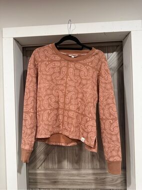Lucky Brand Paisley Crewneck Sweatshirt